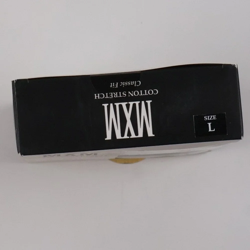 MXM Trunks Cotton Stretch Classic Fit 3-Pack Black Large NEW
